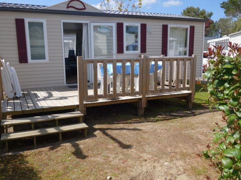 MOBILHOME 6 personnes - CAMPING ACAPULCO MH 3 chambres budget (mobil-home de +12ans) Terrasse bois non couverte 30m² 6 pers