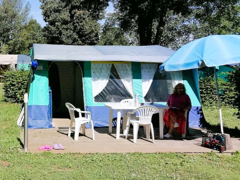 BUNGALOW TOILÉ 6 personnes -  Tente bungalow 25m² - 2 chambres - sans sanitaires 4/6 pers