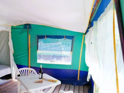 BUNGALOW TOILÉ 6 personnes -  Tente bungalow 25m² - 2 chambres - sans sanitaires 4/6 pers