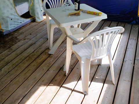 BUNGALOW TOILÉ 6 personnes -  Tente bungalow 25m² - 2 chambres - sans sanitaires 4/6 pers