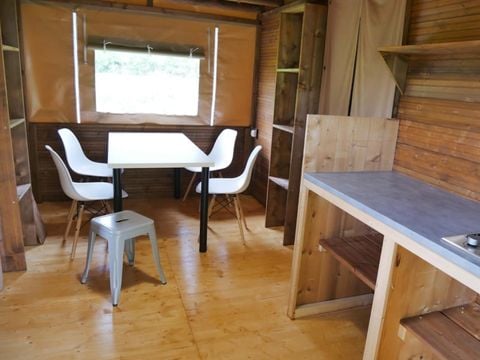Tente en toile et en bois 4 personnes - Lodge Tribu - Sans sanitaires