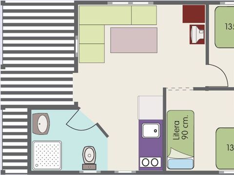 BUNGALOW 6 personnes - N°7 Corralizas de Luxe