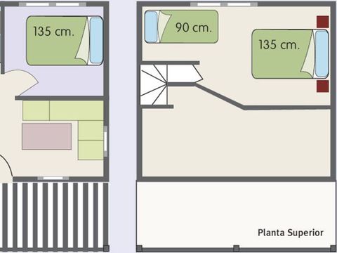 BUNGALOW 6 personnes - N°5 Montagnes Universelles