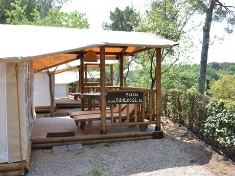 Tente en toile et en bois 5 personnes - SunLodge Safari