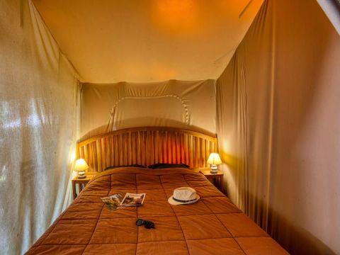 TENTE TOILE ET BOIS 4 personnes - Caraibe 3 Pièces 4 Personnes