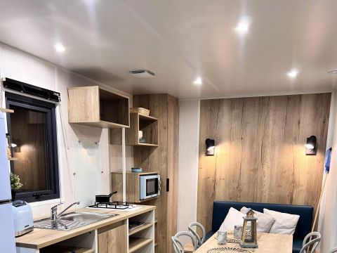 MOBILHOME 4 personnes - Cabane Vintage 3 Pièces 4 Personnes + TV