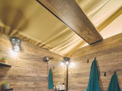 TENTE TOILE ET BOIS 5 personnes - Tente Lodge KENYA sur pilotis