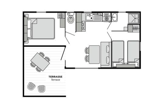 Mobilhome 4 personnes - Dune - CLASSIC