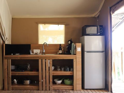 TENTE TOILE ET BOIS 6 personnes - Tente Lodge 3ch 6 pers