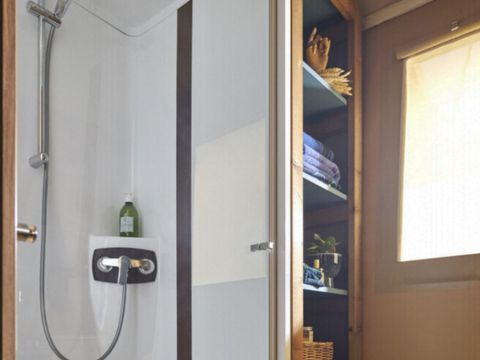 Tente en toile et en bois 4 personnes - Tente Lodge 2 ch 4 pers
