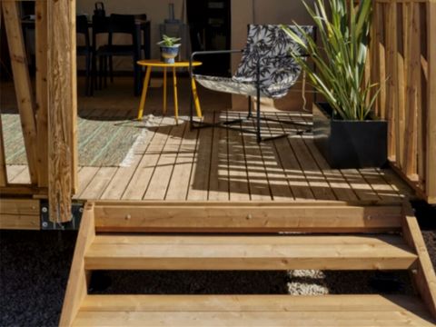 TENTE TOILE ET BOIS 4 personnes - Tente Lodge 2 ch 4 pers