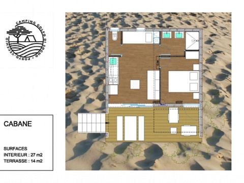 BUNGALOW 6 personnes - CABANE 4/6 PERSONNES