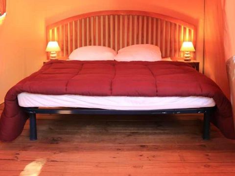 Tente en toile et en bois 5 personnes - Tente Lodge VICTORIA - 2 chambres