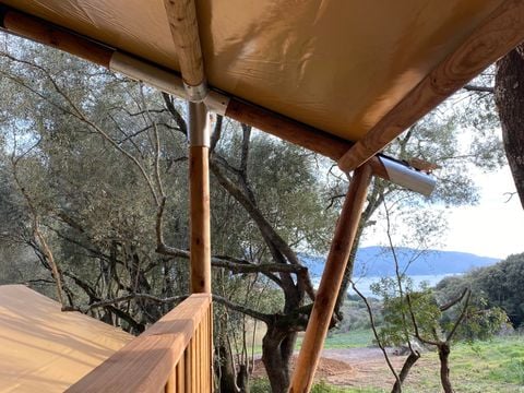 TENTE TOILE ET BOIS 5 personnes - Tente Lodge sans salle de bain