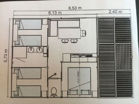 Bungalow 6 personnes - Familly confort