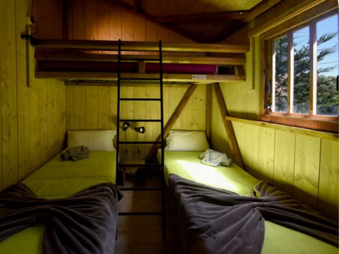 TENTE TOILE ET BOIS 5 personnes - PALMIER