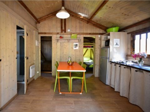 TENTE TOILE ET BOIS 5 personnes - PALMIER