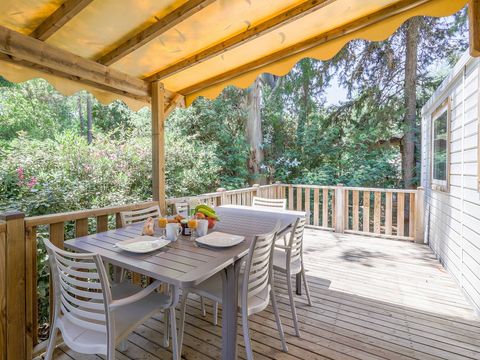 MOBILHOME 6 personnes - Mobile-home | Premium | 3 Ch. | 6 Pers. | Terrasse surélevée | Clim.