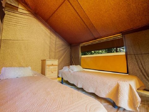 Tente en toile et en bois 4 personnes - Ecolodge