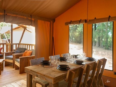 Bungalow toilé 4/5 personnes - Luxury Lodge en zone L - 2 chambres