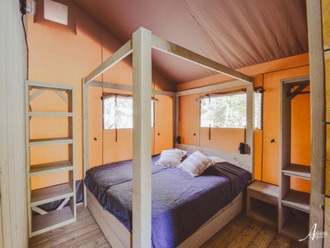 Tente en toile et en bois 4 personnes - Woodlodge 4 personnes (2 chambres)