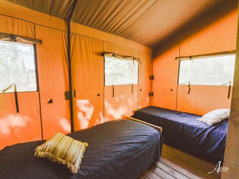 Tente en toile et en bois 4 personnes - Woodlodge 4 personnes (2 chambres)