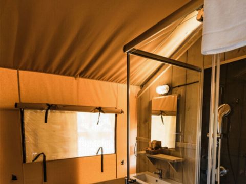 Tente en toile et en bois 4 personnes - Woodlodge 4 personnes (2 chambres)