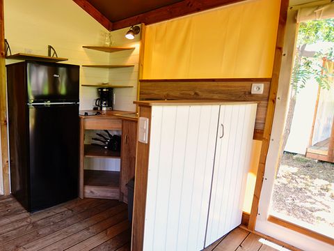 Tente en toile et en bois 5 personnes - Tente en toile et en bois 5 personnes - Tente Lodge Cottu