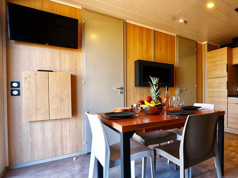 Lodge 9 personnes - Lodge 9 personnes - Lodge Prestige sur pilotis front mer 7p 3Ch SPA