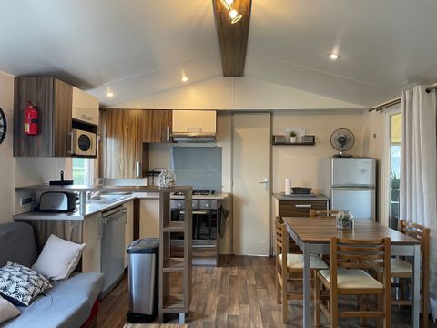 Mobilhome 6 personnes - CC995 - 40m2 - 3 chambres - CLIM-lave-vaisselle-lave-vaisselle-2 salles de bain