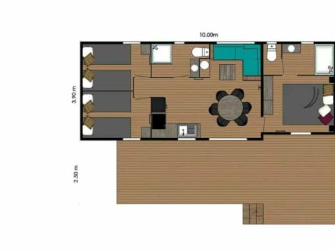CHALET 4 personnes - Eco-Lodge Manyara 34 m²