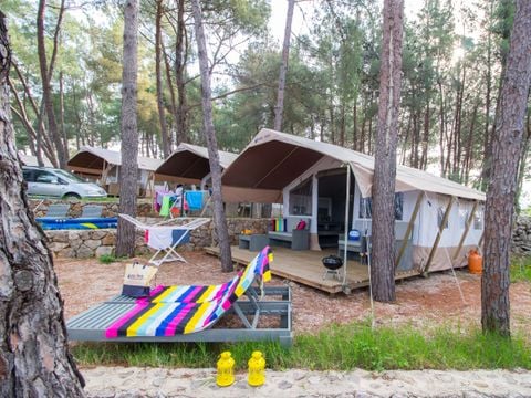 TENTE TOILE ET BOIS 5 personnes - Krk - Tente safari de luxe