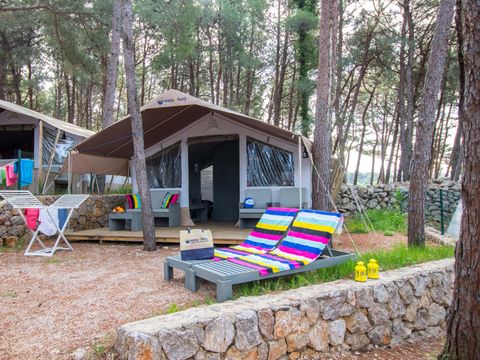 TENTE TOILE ET BOIS 5 personnes - Krk - Tente safari de luxe