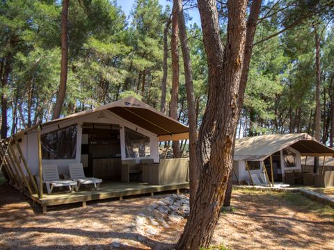 TENTE TOILE ET BOIS 5 personnes - Krk - Tente safari de luxe