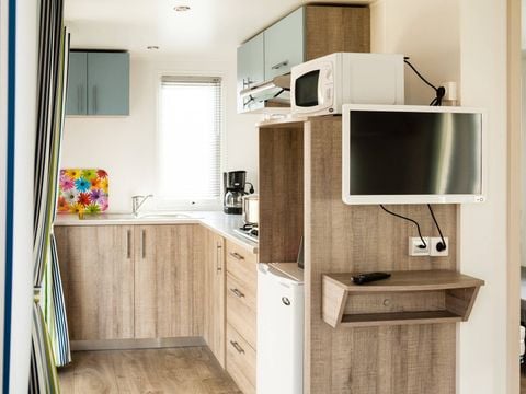 MOBILHOME 6 personnes - Comfort | 3 Ch. | 6 Pers. | Terrasse surélevée | Clim. | TV