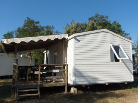 MOBILHOME 5 personnes - Mobilhome DOMINO 25m² CLIMATISÉ+ terrasse couverte 10m²