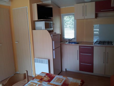 MOBILHOME 4 personnes - Mobilhome LOGGIA 25m² CLIMATISÉ + terrasse semi-couverte 8m²