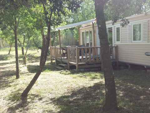 MOBILHOME 6 personnes - Mobilhome RIVIERA 35m² CLIMATISÉ + terrasse semi-couverte 15m²