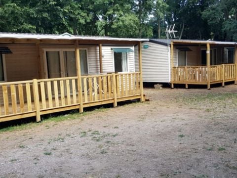Mobilhome 4/6 personnes - PRIVILEGE - 2 chambres - 2 salles de bain TV-CLIM