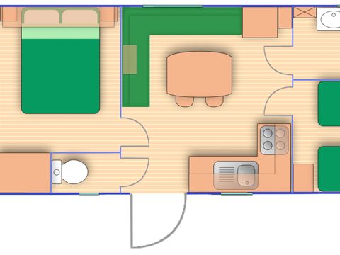 MOBILHOME 4 personnes - Arinella 27m²