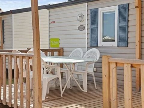 Mobilhome 4 personnes - Comfort XL | 2 Ch. | 4 Pers. | Terrasse surélevée | Clim.