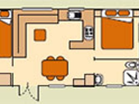 MOBILHOME 4 personnes - Cottage Privilège + Clim