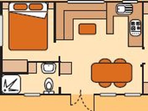MOBILHOME 6 personnes - Cottage Privilège 3 chambres + Clim