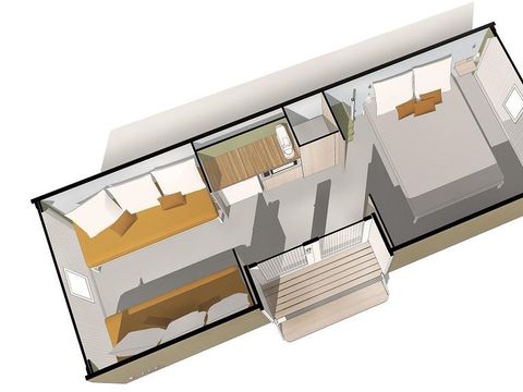 Hébergement 4 personnes - Coco Sweet 2 chambres