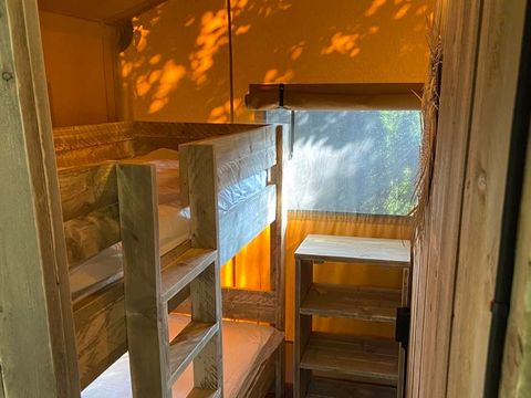 TENTE TOILE ET BOIS 4 personnes - Tente Lodge 2 chambres