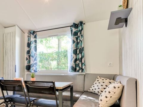 MOBILHOME 6 personnes - 3 chambres - 6 personnes, terrasse semi-couverte, Clim TV