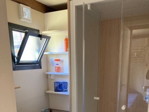 CHALET 5 personnes - Morea Premium 25m² - 2 chambres + TV + LV + terrasse couverte