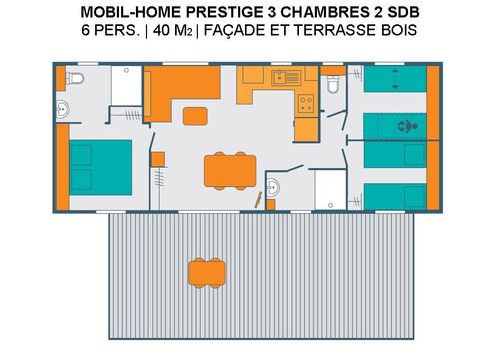 MOBILHOME 6 personnes - PRESTIGE