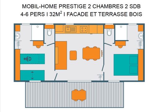 Mobilhome 6 personnes - PRESTIGE 4-6pers