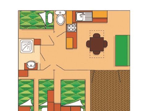 Chalet 6 personnes - VANILLE 2014 32 m²